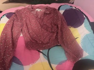 Camisa niña mariposa, talla 11/12