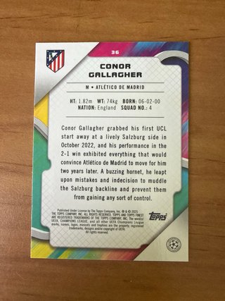 Cromo Conor Gallagher Topps Finest /299
