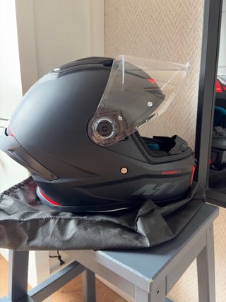 Casco MT Stinger S Negro/Rojo Talla XS