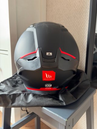 Casco MT Stinger S Negro/Rojo Talla XS