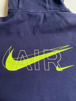 Sudadera Nike Air Logo Neón Talla L