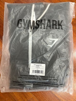 Gymshark Onyx 5.0 Seamless Hoodie Black/Light Grey
