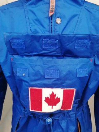 Parka Canadian Peak Azul con Capucha Pelo, UNISEX