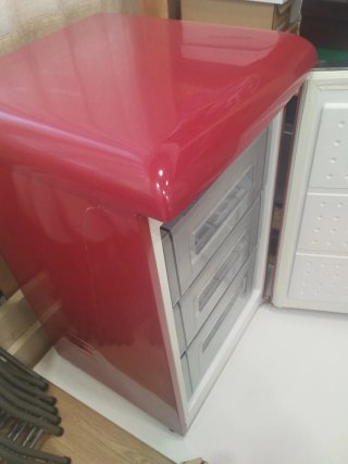 Congelador Vintage Rojo