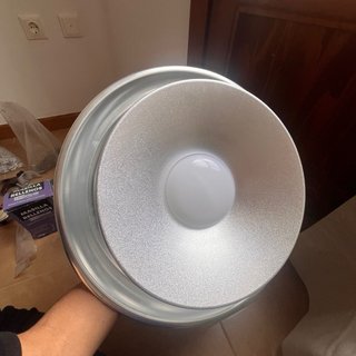Lámpara moderna plateada