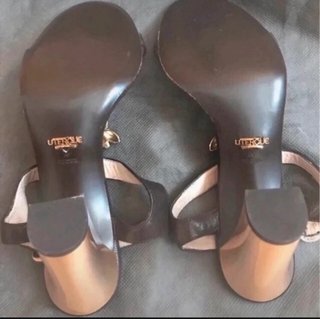 Sandalias Uterqüe Tacon Flores Piel Talla 39
