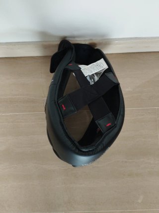 Casco de lucha libre negro talla L