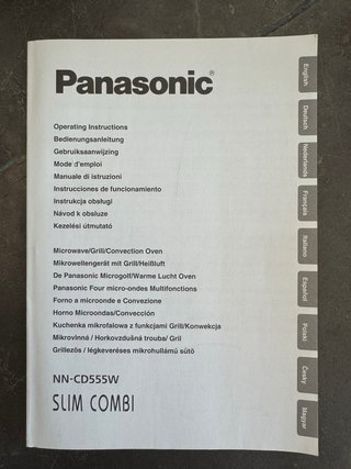 Microonde Panasonic NN-CD555W Grill Ventilato 27L