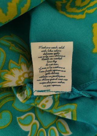 Vestido largo de seda de Anthropologie, XS