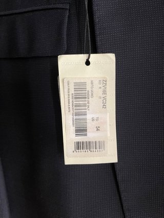 Traje Armani Talla 54 Azul Nuevo con Etiqueta