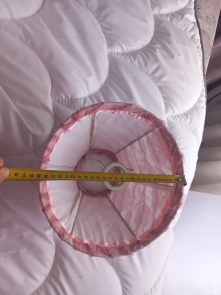 Tulipa rosa para lámpara de mesa