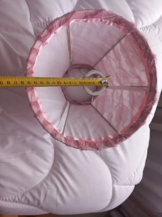 Tulipa rosa para lámpara de mesa