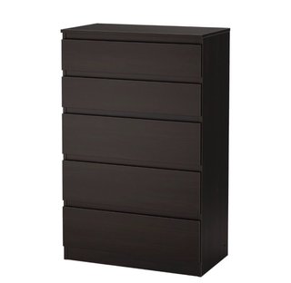 Cómoda 5 cajones madera oscura Negociable