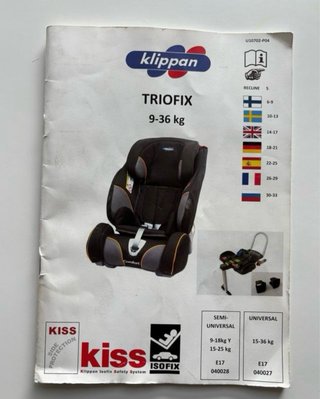 Silla coche Klippan Triofix Recline ISOFIX