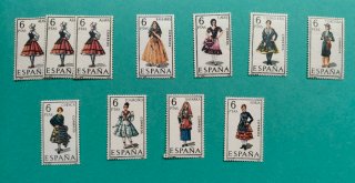 Lote de 11 sellos españoles de diferentes provin.