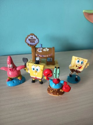 Lote Figuras Bob Esponja Krusty Krab