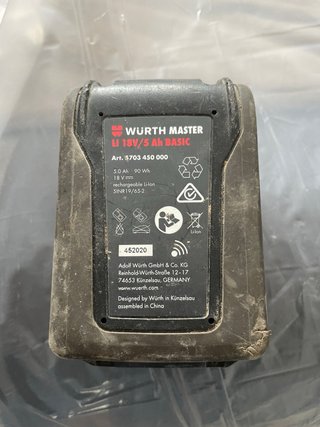 Batería Würth 18V 5Ah