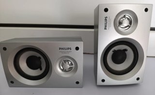 Pack 2 Altavoces Philips Gris/Blanco