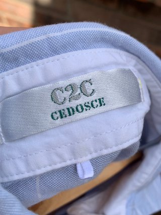 Camisa azul sin mangas Talla S