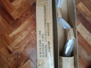 Barra Olímpica Curvada Amazon Basics 5.1cm