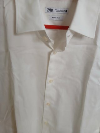 Camisa ZARA Blanca Hombre