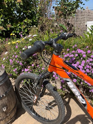 Bicicleta juvenil naranja B-PRO