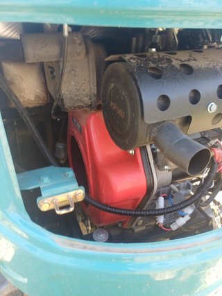 Mini Retroexcavadora Azul