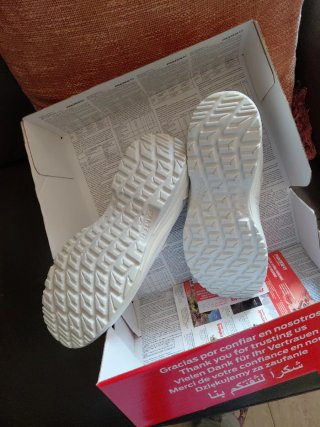 Zapatos Panter Seguridad Blancos