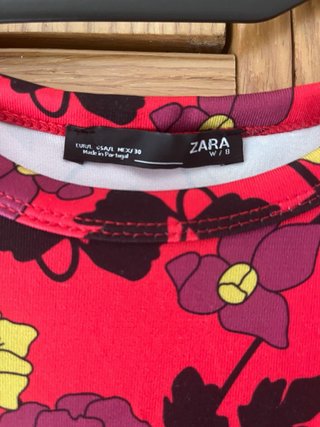 Vestido estampado licra manga larga
