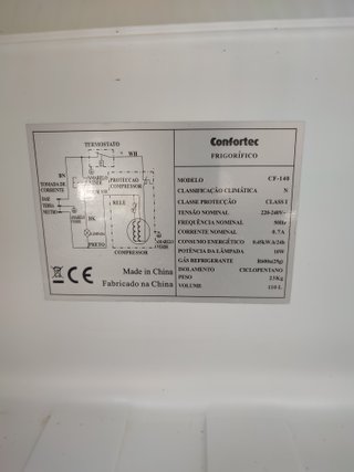 Frigorífico bajo encimera blanco