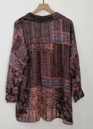 Camisa ZARA oversize T/44 amplia