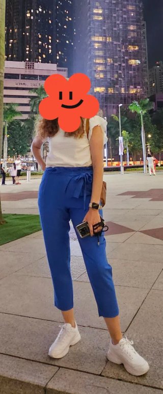 Pantalón Cortefiel Azul Talla S