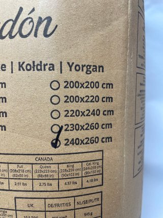 Edredón Utopia Bedding 240x260 Blanco