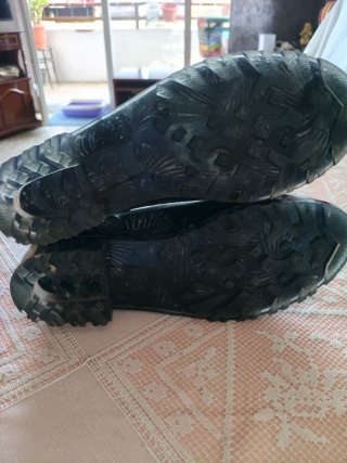 Botas de agua azul marino  y blanco