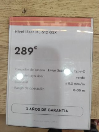 Nivel Láser Dnipro-M ML-512 GSX