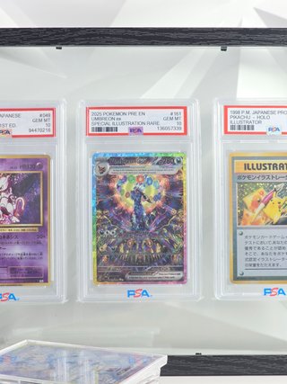Cuadro Cartas Pokémon PSA Mewtwo Umbreon Ilustrato