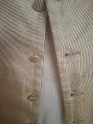 Chaleco y corbata ceremonia beige/dorado