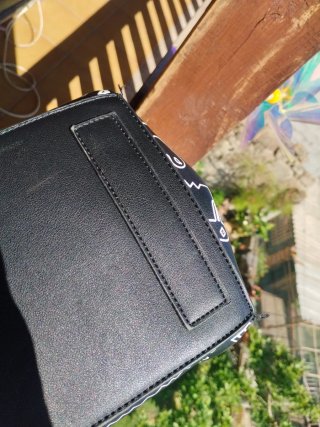 Bolso shopper Desigual negro y rojo