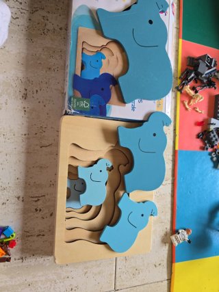 Puzzle de madera elefante Montessori