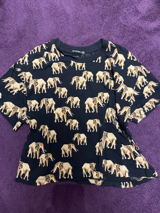 Camiseta estampada de elefantes