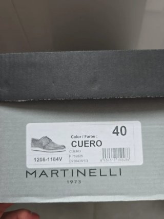 Zapatos Martinelli Cuero Talla 40/41