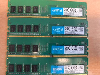 4x Crucial 4GB DDR4 RAM Módulos