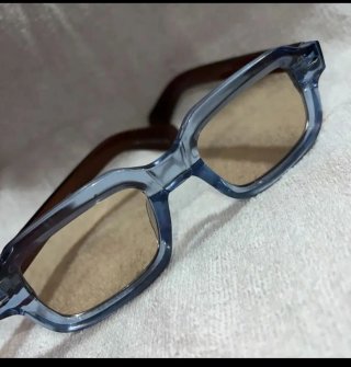 Gafas de sol moda azul y marrón