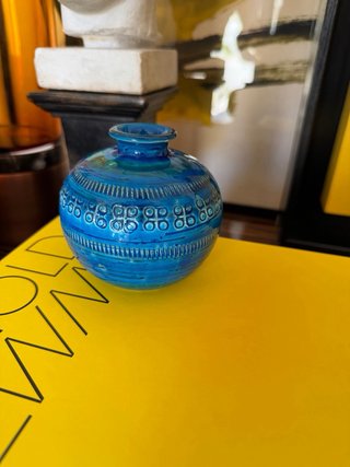 Vaso Bitossi Blu flavia anni 60