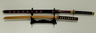 Soporte para 2 espadas / katanas. De mesa y pared