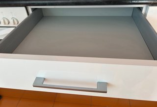 Mueble cacerolero cocina blanco brillo