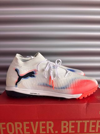 Puma Future 8 Pro Cage TF Naranja Blanco
