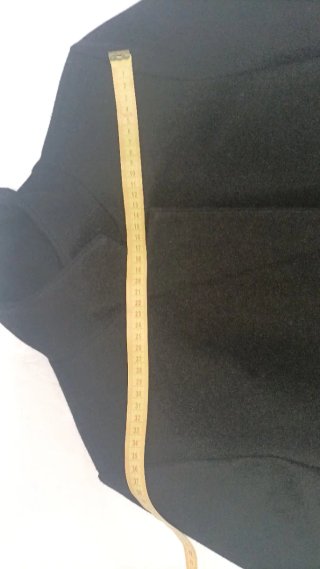 Abrigo Clásico Negro Italiano