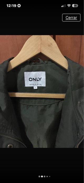 Chaqueta Only verde militar Talla S