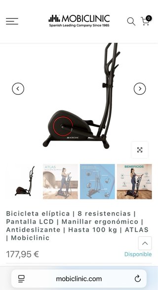 Bicicleta Elíptica MOBICLINIC ATLAS